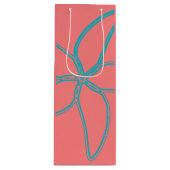 コーラルピンクスターフィッシュワイン抱き枕 ワインギフトバッグ (正面)