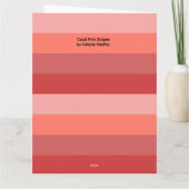 コーラルピンクストライプ色 カード (裏面)