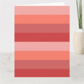 コーラルピンクストライプ色 カード (正面)
