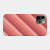 コーラルピンクストライプ色 Case-Mate iPhoneケース (裏面(横))