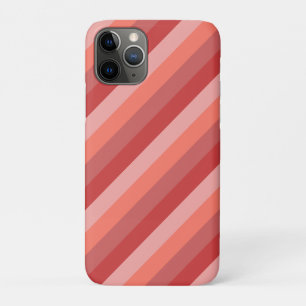 コーラルピンクストライプ色 iPhone 11 PROケース
