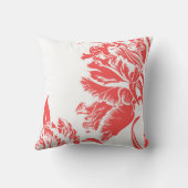 コーラルピンクチューリップはっきりした クッション (裏面)