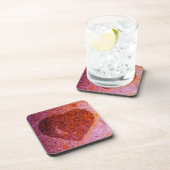 コーラルピンクハート コースター (右側)