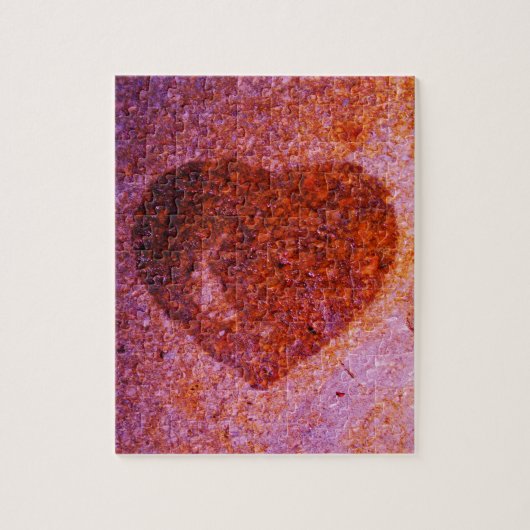 コーラルピンクハート ジグソーパズル (縦)