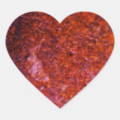 コーラルピンクハート ハートシール (正面)