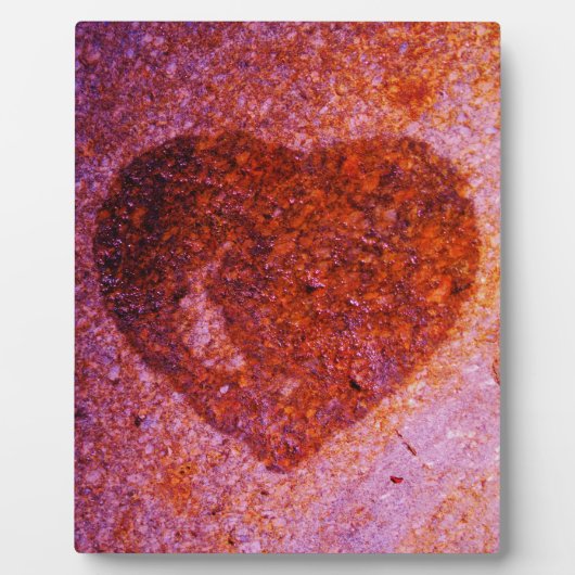 コーラルピンクハート フォトプラーク (正面)