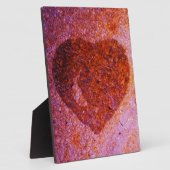 コーラルピンクハート フォトプラーク (側面)