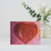 コーラルピンクハート ポストカード (スタンド正面)