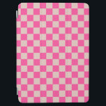 コーラルピンクパタ市松模様にーンチェッカー iPad AIR カバー<br><div class="desc">紋市松模様に様 – 珊瑚桃色と鮭の市松模様。</div>