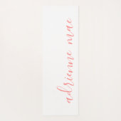 コーラルピンクパーソナライズされた名可逆ヨガマット ヨガマット (裏面)