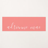 コーラルピンクパーソナライズされた名可逆ヨガマット ヨガマット (正面(横))