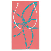 コーラルピンクヒトデ小抱き枕 スモールペーパーバッグ (裏面)