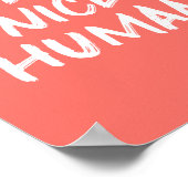 コーラルピンクビーアニースヒューマンやさしさ引用文 ポスター (角)