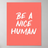 コーラルピンクビーアニースヒューマンやさしさ引用文 ポスター (正面)