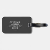 コーラルピンクフラミンゴMr.とMrs.旅行荷物タグ ラゲッジタグ (裏面横)