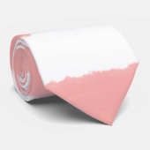 コーラルピンクホワイトウォーターの色のストライプ ネクタイ (ロール)