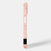 コーラルピンクポリッシュ大理石名入り Case-Mate iPhoneケース (裏面 / 右)