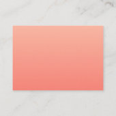 コーラルピンクミニマリスモダント 名刺 (裏面)