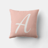 コーラルピンクモノグラム クッション (裏面)