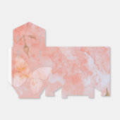 コーラルピンクヴィンテージバタフライバラブライダルシャワー フェイバーボックス (折り畳みなし)