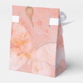 コーラルピンクヴィンテージバタフライバラブライダルシャワー フェイバーボックス (裏面サイド)