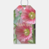 コーラルピンク感謝していラベル ギフトタグ (正面)