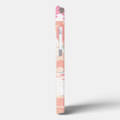 コーラルピンク春ワイルドフラワートレンディーフローラ Case-Mate iPhoneケース (裏面 / 左)