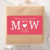 コーラルピンク結婚のメイスンジャーの水瓶ラベル ラベル (インサイチュ)