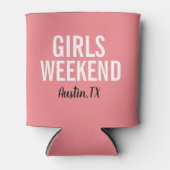 コーラルピンク ガールズウィークエンド 缶クーラー (正面)