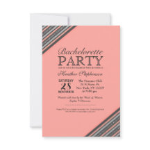 コーラルピンク&グリッターストライプズ