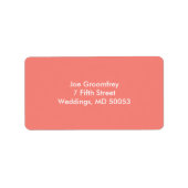 コーラルピンク ラベル (正面)