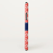 コーラルピンクWhtモロッコパターン海軍モノグラム Case-Mate iPhoneケース (裏面/右)