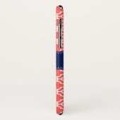 コーラルピンクWhtモロッコパターン海軍モノグラム Case-Mate iPhoneケース (裏面/左)