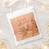 コーラルピーチとピンク フェイバーバッグ (クリップ留めされた状態)