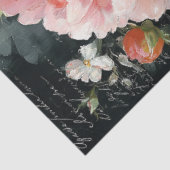 コーラルピーチの芍薬の花デコパージュ 薄葉紙 (詳細)