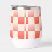 コーラルピーチグラディエント市松模様に (右面)