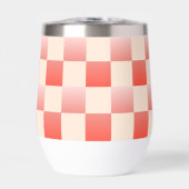 コーラルピーチグラディエント市松模様に (正面)