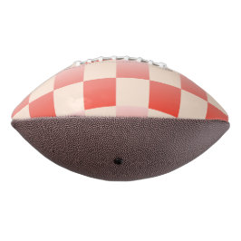コーラルピーチグラディエント市松模様に アメリカンフットボール
