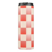 コーラルピーチグラディエント市松模様に タンブラー (裏面)