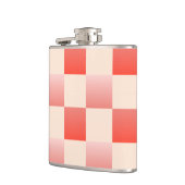 コーラルピーチグラディエント市松模様に フラスク (左)