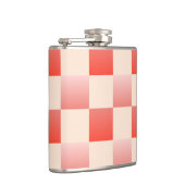 コーラルピーチグラディエント市松模様に フラスク (右)