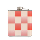 コーラルピーチグラディエント市松模様に フラスク (裏面)