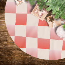 コーラルピーチグラディエント市松模様に