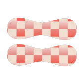 コーラルピーチグラディエント市松模様に 野球ボール (パネル)