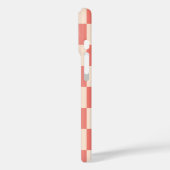 コーラルピーチグラディエント市松模様に Case-Mate iPhoneケース (裏面 / 左)