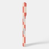 コーラルピーチグラディエント市松模様に Case-Mate iPhoneケース (裏面 / 右)