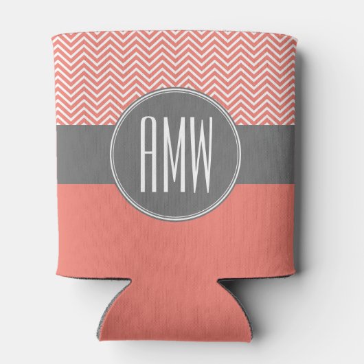 コーラルピーチグレイシボロンカスタムトリプルモノグラム 缶クーラー (裏面)