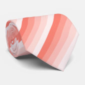 コーラルピーチシャドーストライプド ネクタイ (ロール)
