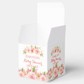 コーラルピーチダリア花の赤ちゃん感謝していシャワーあなた フェイバーボックス (オープン)