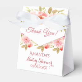 コーラルピーチダリア花の赤ちゃん感謝していシャワーあなた フェイバーボックス